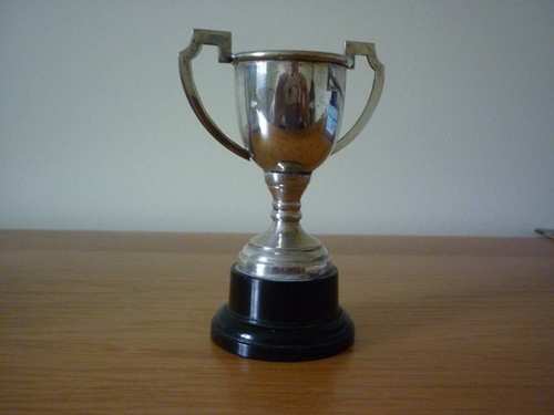 Small plated trophy - small, on