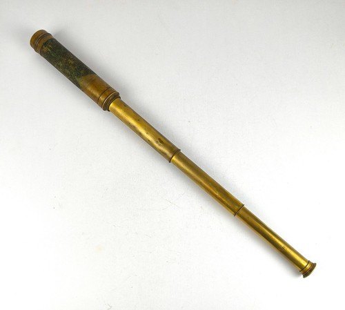 Antique three draw brass - antique, three-draw