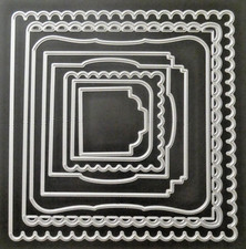 Tattered Lace Dies - Card Shapes Squares Die Set 8 Dies #ETL359