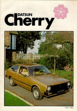 Datsun Cherry 1980-1981 UK Market Brochure Hatchback Saloon Coupe Estate Nissan
