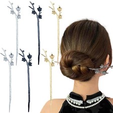 6 PCS Metal Hair Sticks, Sword