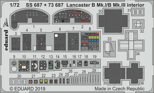 Eduard ss687 avro lancaster - eduard,