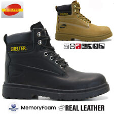 MENS LEATHER SAFETY STEEL TOE