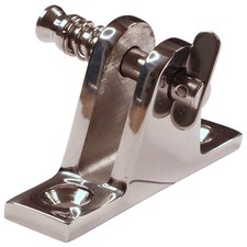 Stainless Steel Deck Hinge, 80 Degrees with 6mm Pin for Spray Hoods and Canopies