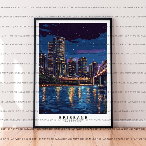 Brisbane city skyline night - brisbane,