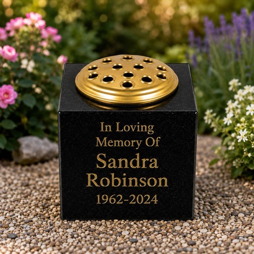 Engraved granite memorial - engraved,