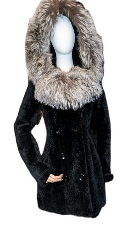 Lamb shearling fox fur jacket - lamb,