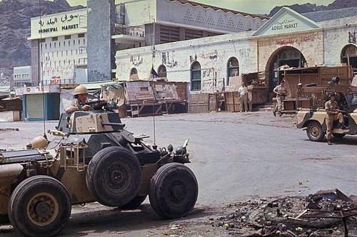 British troops with armoured - with,