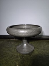 Hammered Pewter Tazza by