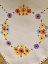 Art Deco Hand Embroidered In