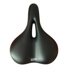 BX Extra Comfort Bicycle Bike Seat / Saddle - Black - Wide Padded Seat 