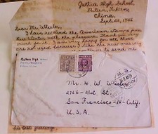 CHINA  SEP 22,1944  LETTER IN