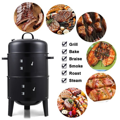 Outdoor charcoal smoker - outdoor, grill