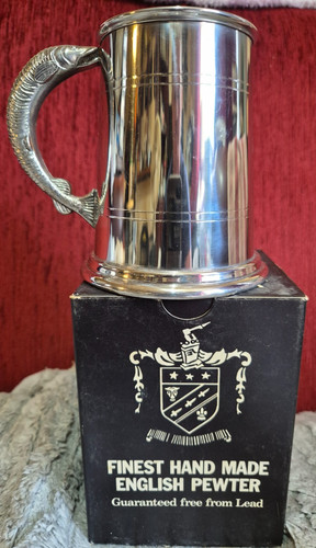 English pewter tankard - english,