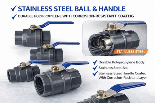 Polypropylene ball valve - ball,