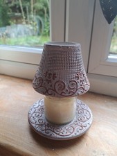 Yankee Candle Shade & Tray. Small. Design Is TUSCANY Immaculate.  Label Insitu