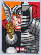 2010 Marvel Heroes & Villains Sketch Card by Randy Monces