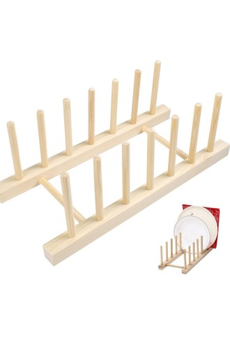 Zyfc wooden dish drainer plate - zyfc,
