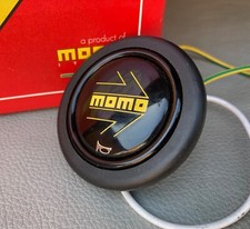 Original  " MOMO "  Steering Wheel Centre Horn Push - Large Front Fitting (6A)