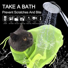 Cat grooming bag - cat, mesh