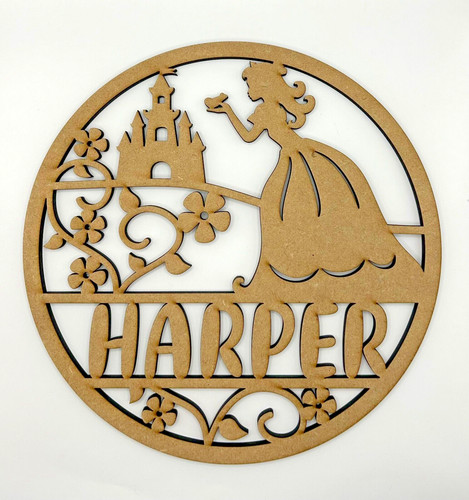Large wooden personalized - 3d,