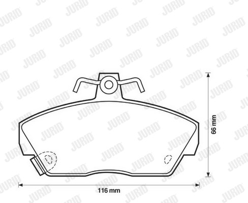 New brake pad set disc - brake,