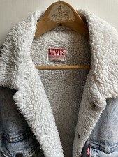 Levi's Red Tab Denim Jacket Fleece Lined Vintage Bought In USA In 1985.