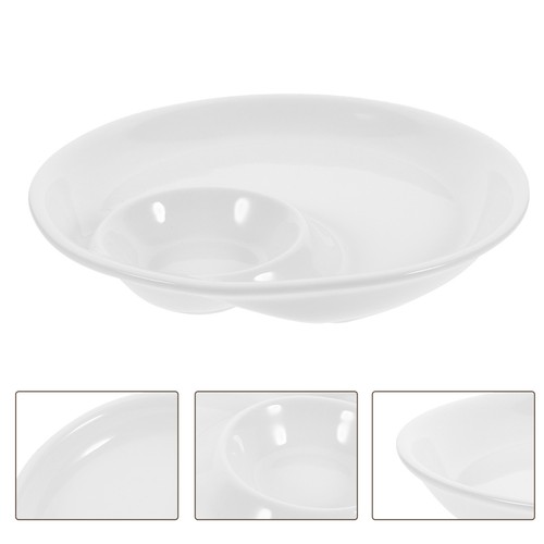Divided soup sandwich plate - sandwich,