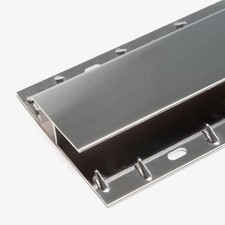 Gripperrods Premier Door Bar Threshold Strip Carpet to Carpet, Chrome