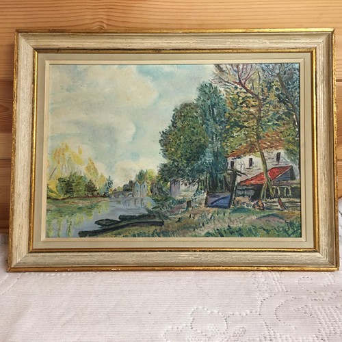French naive vintage - french,