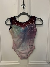 Quatro Women's Gymnastics Leotard Size CLA / 30. Beautiful Pattern, used 