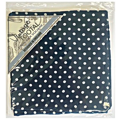 Tootal silk pocket square blue - square,