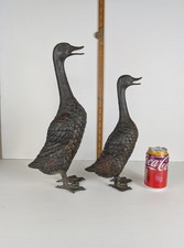 Antique Cast Bronze Geese