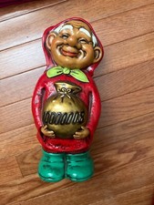 Vtg GNOME Coin BANK ELF w/
