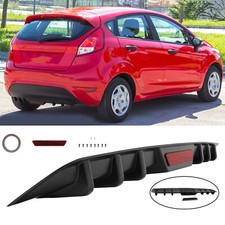 For Ford Fiesta 2008-2017 Gloss Black Rear Bumper Diffuser Splitter Spoiler Lip