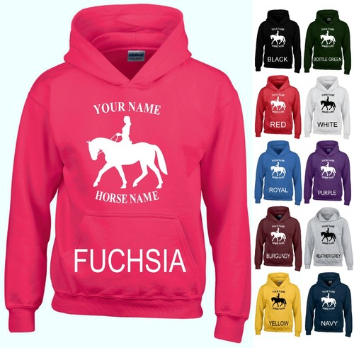 Personalised hoodie horse - personalised,