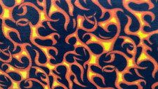 Fire Hot Flames on Black