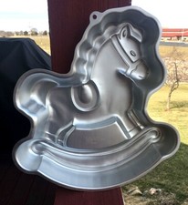 Wilton 1984 Rocking Horse Cake Pan, #2105-2388 Pony, Lamb, Birthday, Baby  