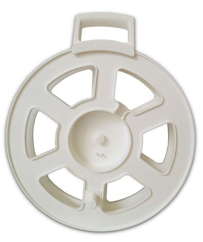Empty white reel will - reel,