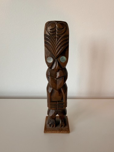 Vintage maori tiki statue - nz,