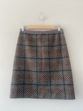 Boden Wool Skirt Grey 10L