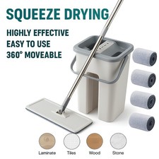 360° Flat Mop and Bucket Set