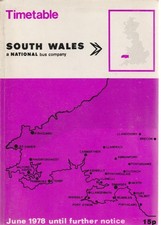 SOUTH WALES BUS TIMETABLE BOOK