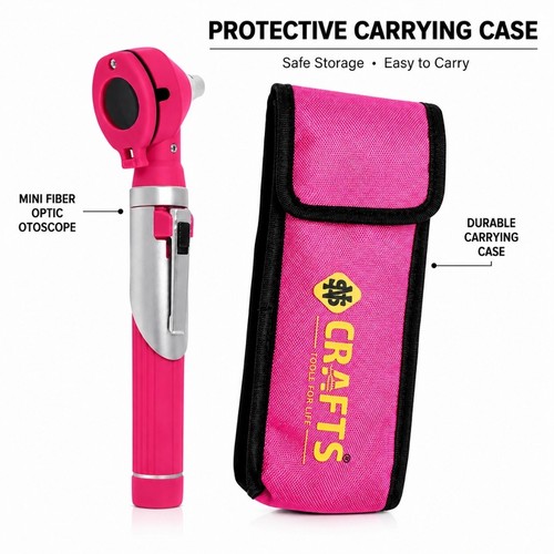 Fiber optic otoscope pocket - optic,