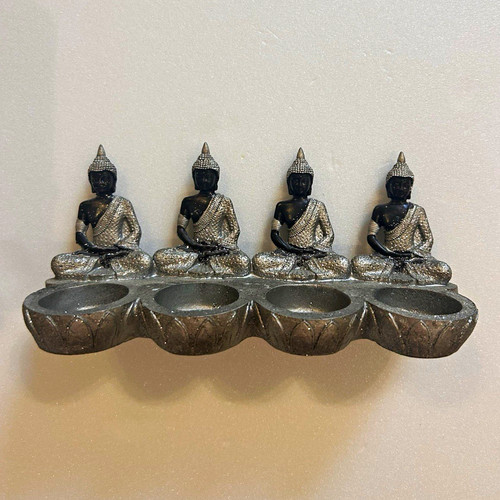 Silver buddha cup tea - silver,