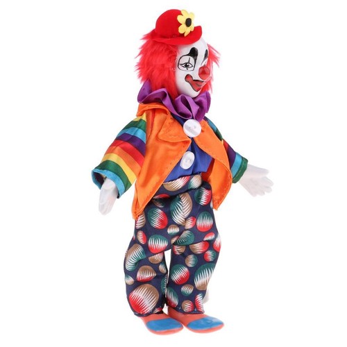 9inch porcelain smiling clown - 9inch,