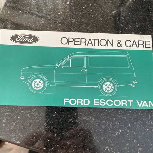 Ford escort van - escort, original