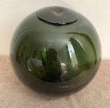 Antique green glass fishing