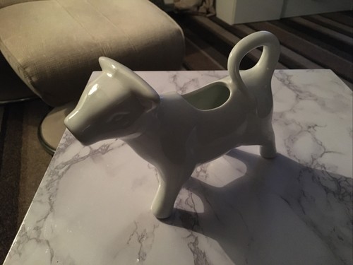 Vintage porcelain cow shaped - porcelain,