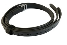 Turners black leather stirrup - black,